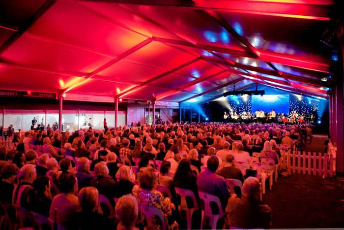 Entertainment Marquee for food and wine festival
